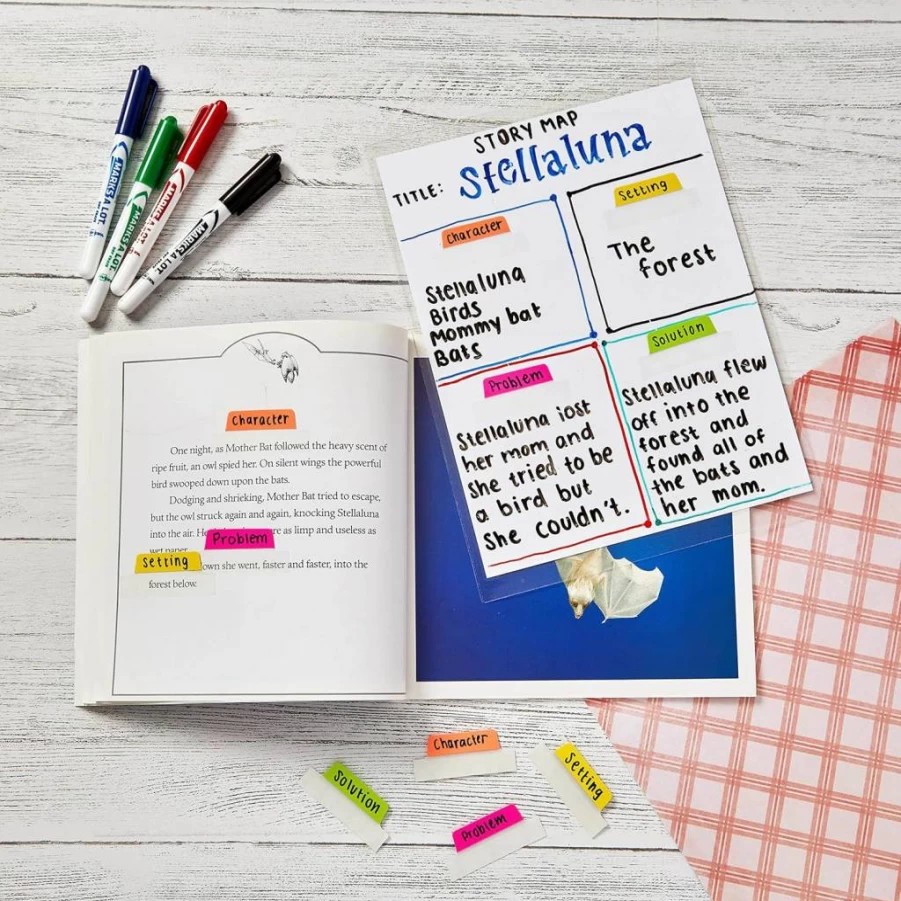AVERY Dry Erase Markers 6-Color Set, Low Odor Bullet Tip Whiteboard Markers for Classroom & Office (24481)