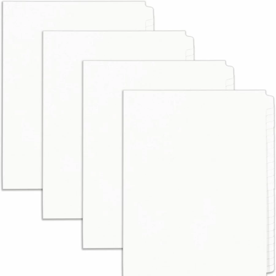 Avery 11959 Letter-Size Legal Exhibit Binder Dividers, 25-Tab Set with White Unlaminated Standard Collated Tabs