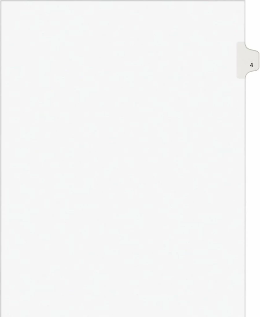 AVERY Legal Exhibit Dividers, 8.5 x 11 Inches, Side Tab, Pack of 25, Avery 11914 Style Dividers for Organizing Documents