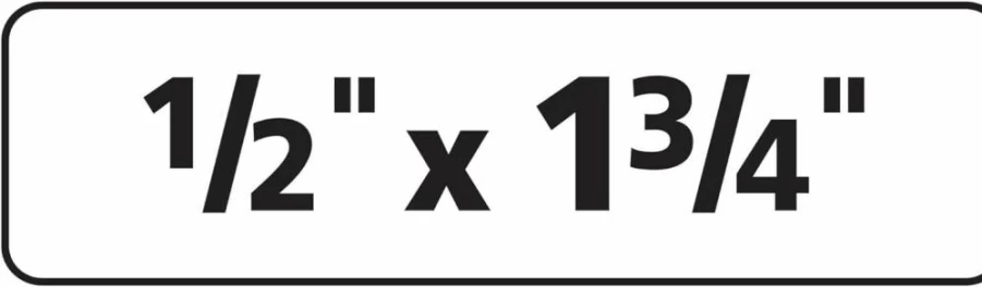 Avery 6467 Removable ID Labels, 0.5" x 1.75", Sure Feed Technology, 2000 Adhesive Labels for Easy Removal