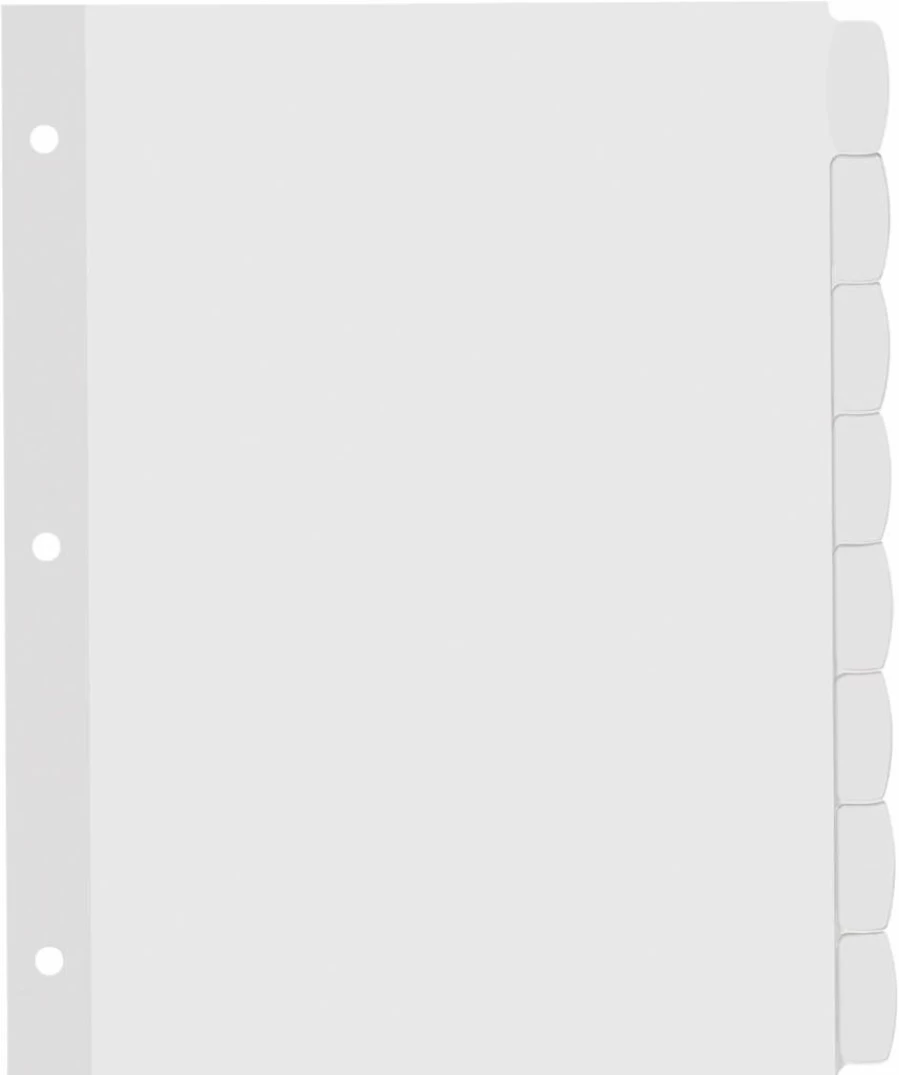 AVERY 14433 Big Tab Printable White Label Dividers, 8 Tabs per Set, 4 Sets, Easy Peel for Organizing Files and Documents