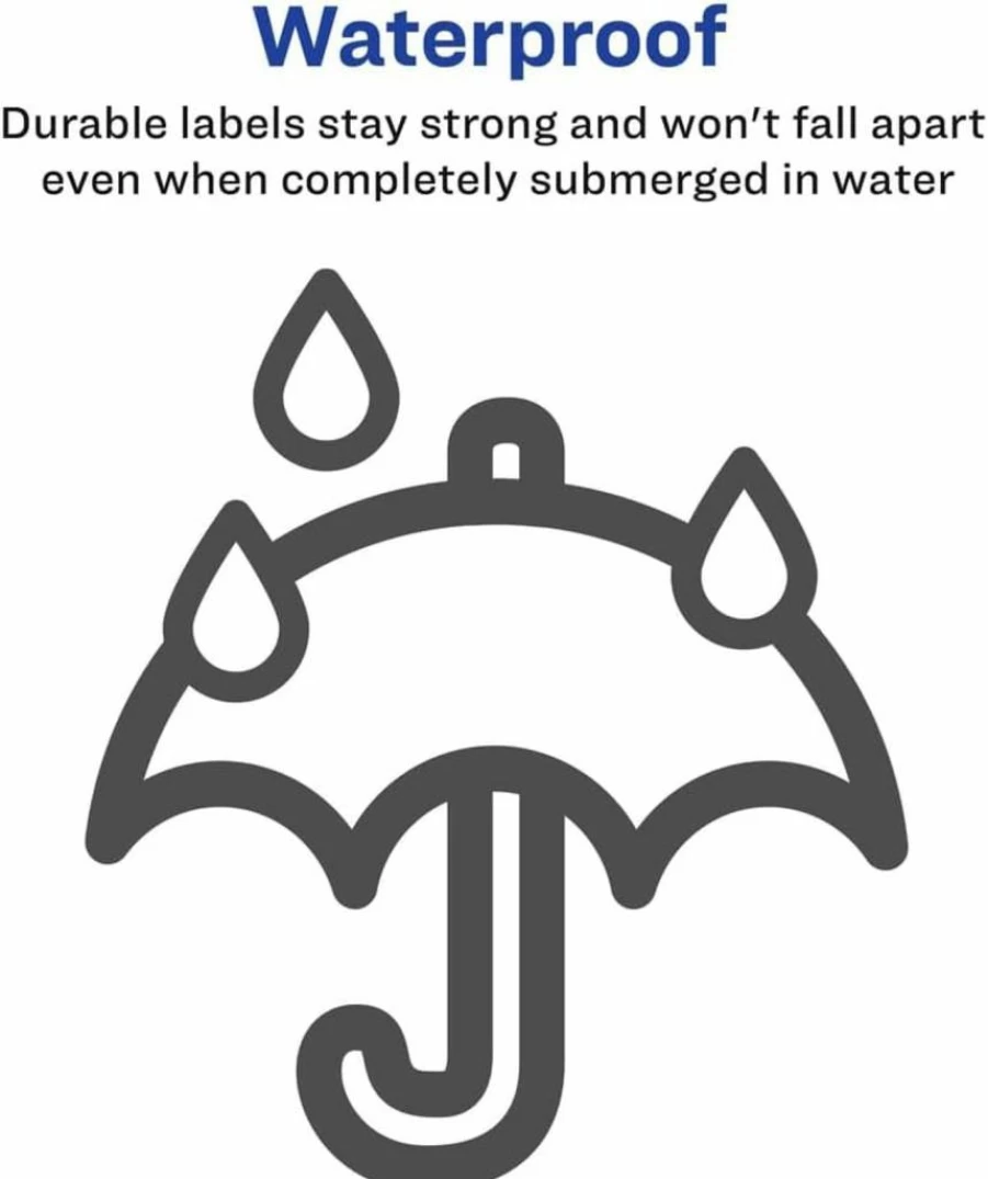 AVERY 5526 Ultrahold Waterproof Labels 5.5" x 8.5" for Laser Printers - 500 Labels per Case, Durable Adhesive for Long-Lasting Use