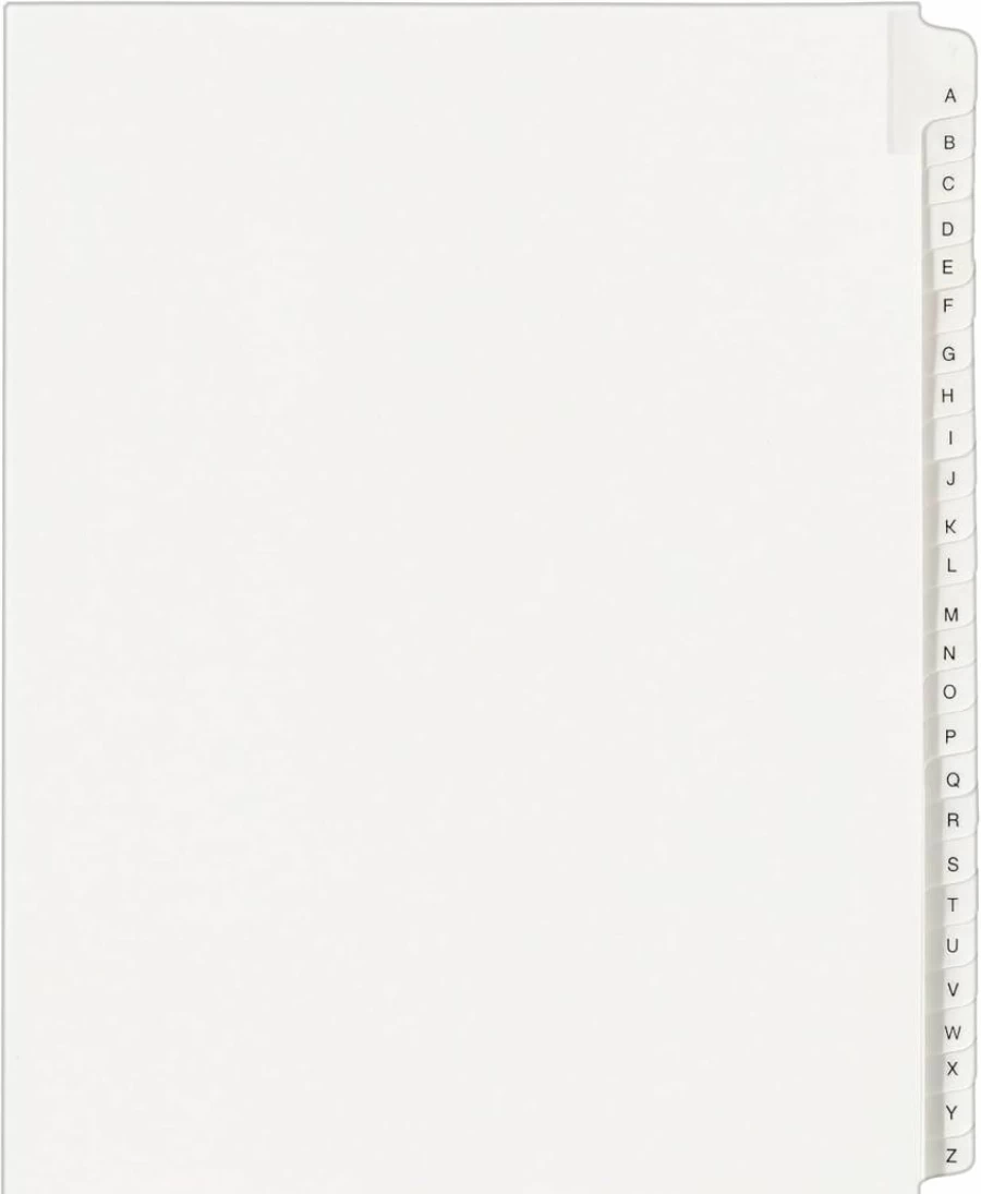 Avery 31700 Legal Exhibit Dividers, 25-Tab Set for 3-Ring Binders, Allstate Style, 5-Pack Binder Organizer Dividers