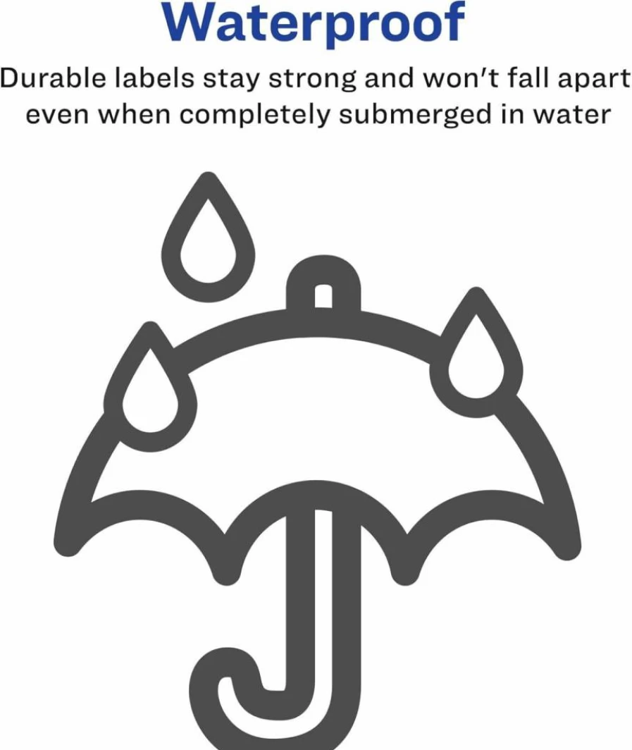 AVERY 15513 Ultrahold Waterproof Labels, 2" x 4" for Laser Printers, 500 Labels per Case, Durable Adhesive for Long-Lasting Use