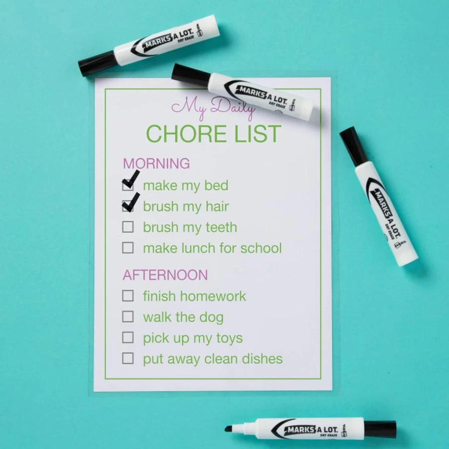 AVERY Dry Erase Markers Value Pack - 36 Black Chisel Tip White Board Markers (98207) for Classroom, Office & Home Use