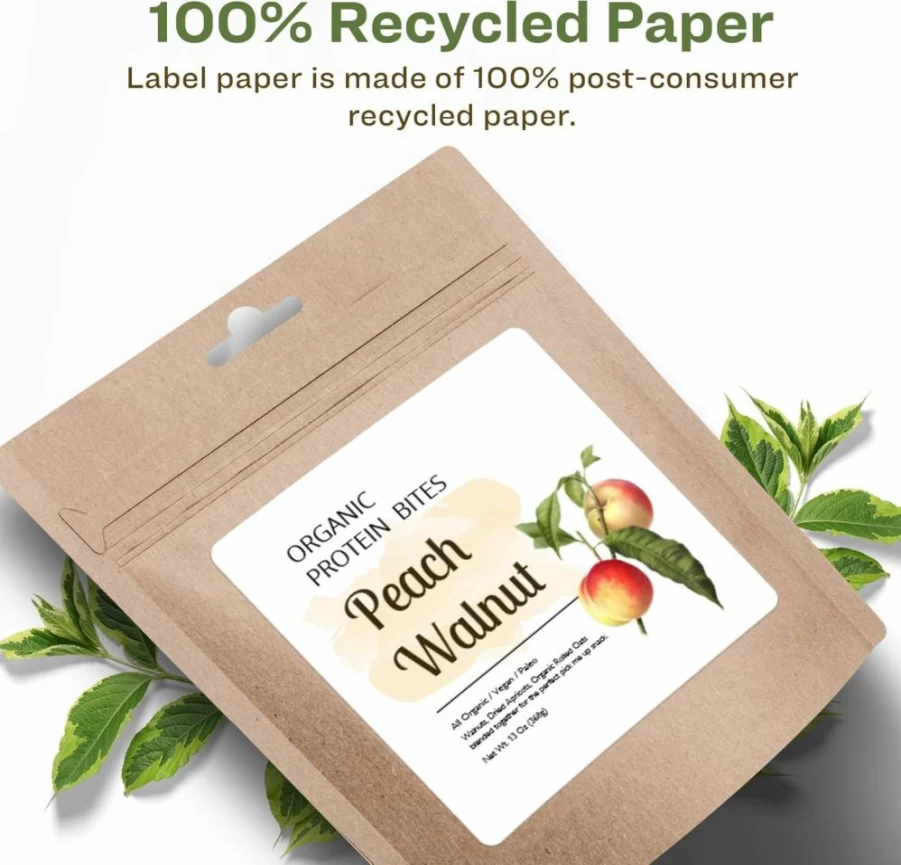 Avery Recycled Eco-Friendly 4" x 4" Square Labels - Matte White, Permanent Adhesive, Laser/Inkjet Printable, 40-Pack