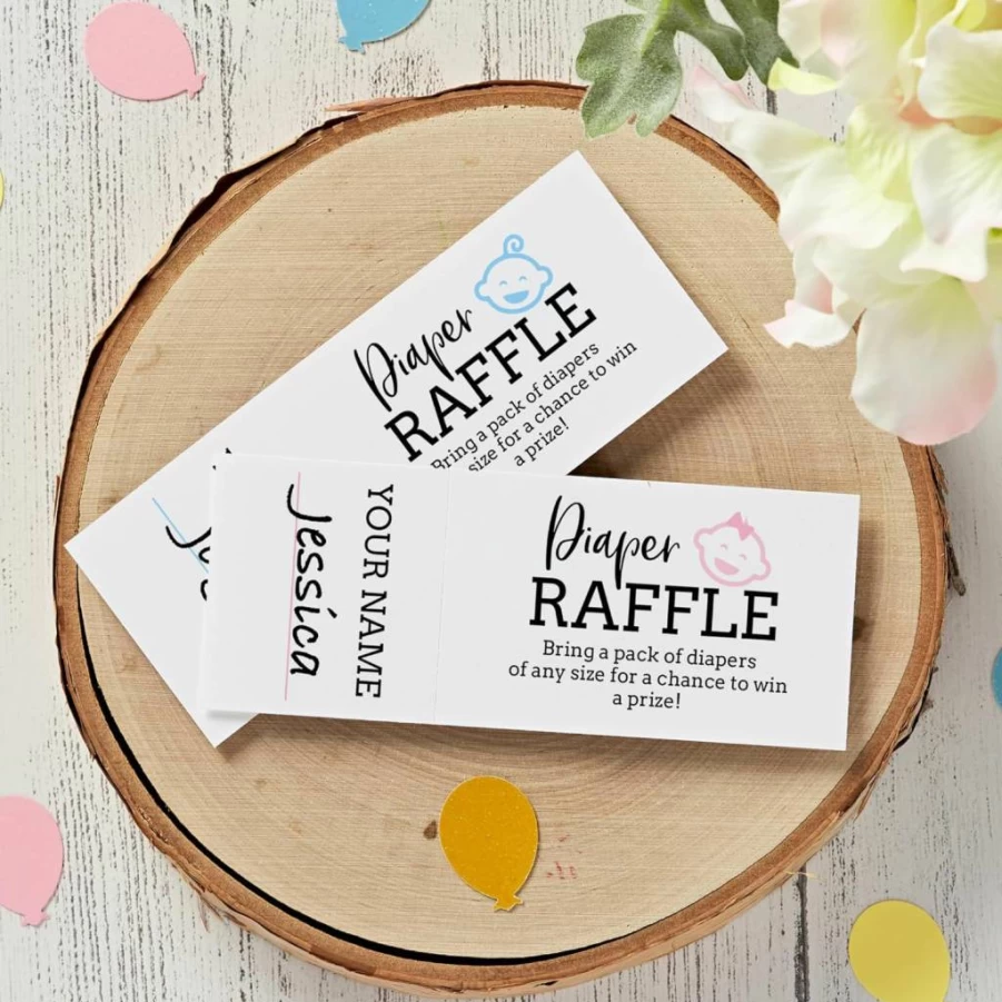 AVERY 16430 Printable Raffle Tickets, 2.75" x 8.5", 100-Pack for Laser/Inkjet Printers, White Event Entry Tickets