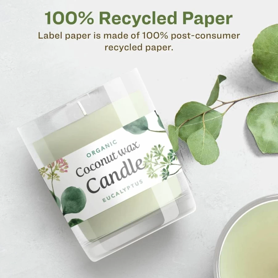 Avery Recycled Matte White Labels 1.5" x 3.75" - Eco-Friendly, Permanent Adhesive, Laser/Inkjet Printable, 250 Pack, Print-To-The-Edge Design