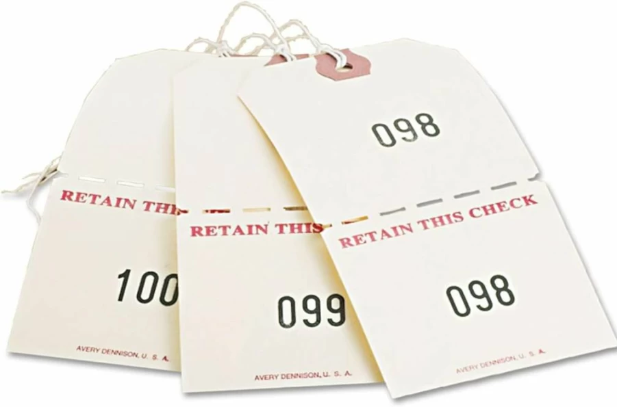 AVERY 18670 Manila Auto Park Tags, 4.75" x 2.38" Duplicate Parking Permits, Box of 500