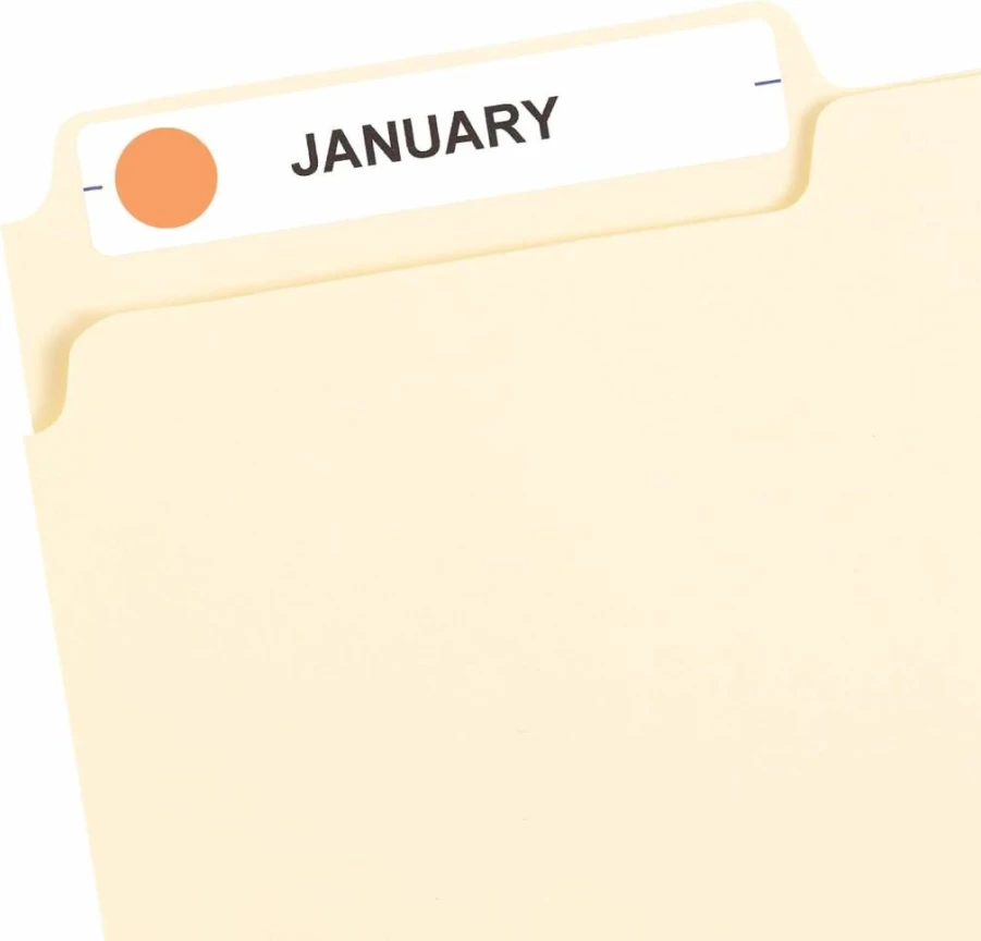 AVERY Neon Orange 1/2 Inch Round Removable Color-Coding Dot Stickers, 840 Non-Printable Labels for Organization (5062)