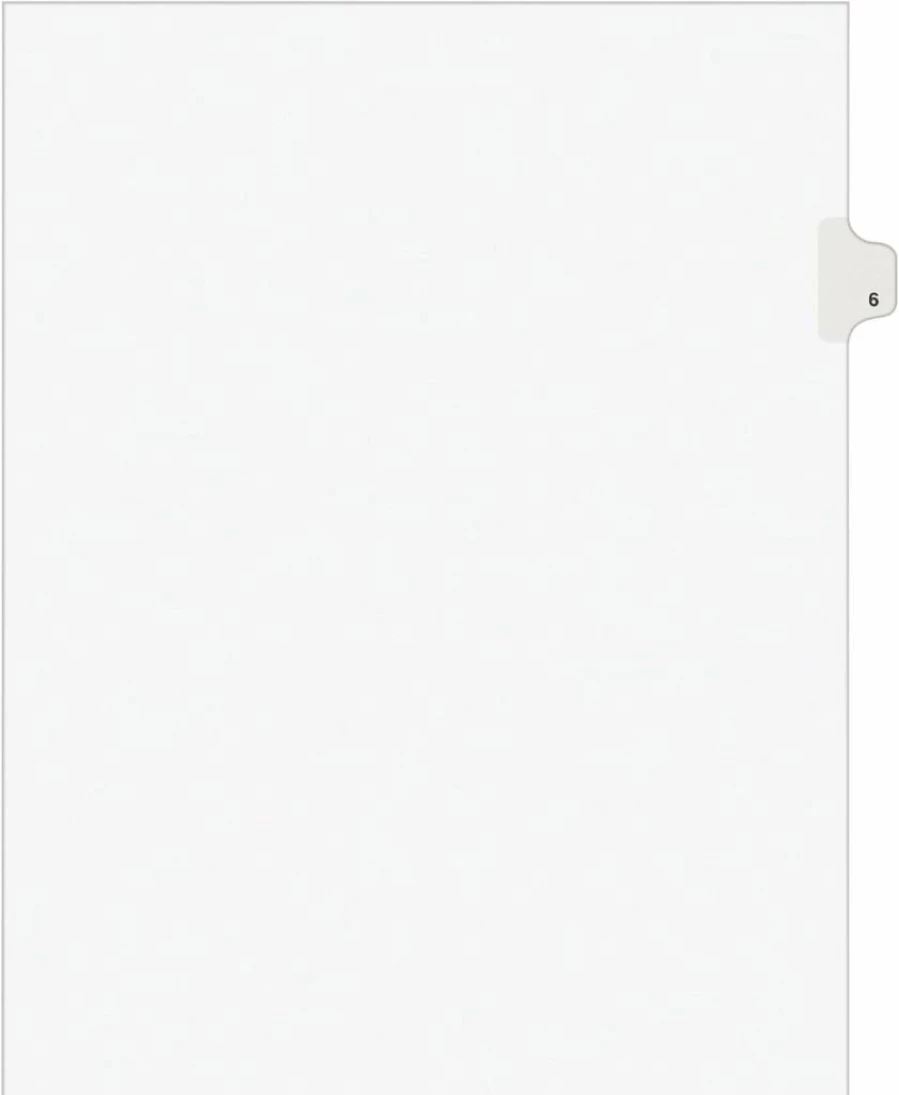 AVERY Ave11916 Individually Numbered Tabs - Durable, Self-Adhesive Page Markers for Organizing Documents