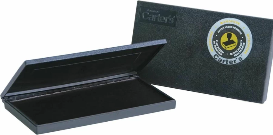 AVERY Black Ink Stamp Pad, 3.15" x 6.12" Micropore Stamp Pad for Stamping and Crafting (Model 21282)